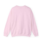 Light pink cotton sweatshirt, long sleeves, soft fabric, back view, Comfy Elegance
